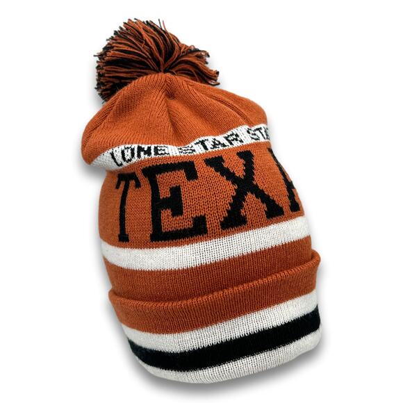 Texas Lone Star State Long Beanie Double Layered Pom Winter Snowboard Ski Hat - Picture 6 of 7